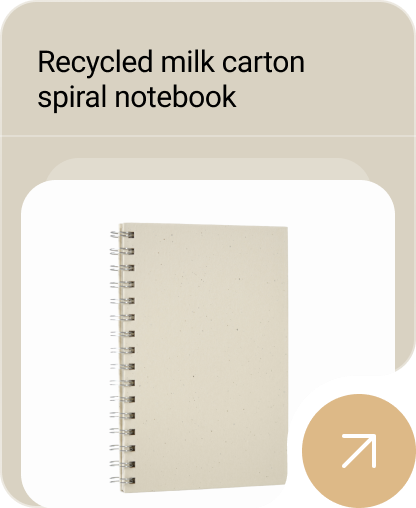 Recycled milk carton – Notebook