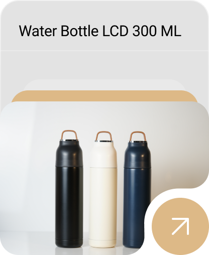 Water Bottle LCD temputure 300 ML