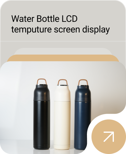 Water Bottle LCD temputure screen display, 500 ML