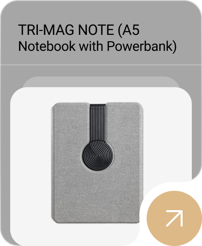 TRI-MAG NOTE (A5 Notebook with Powerbank)